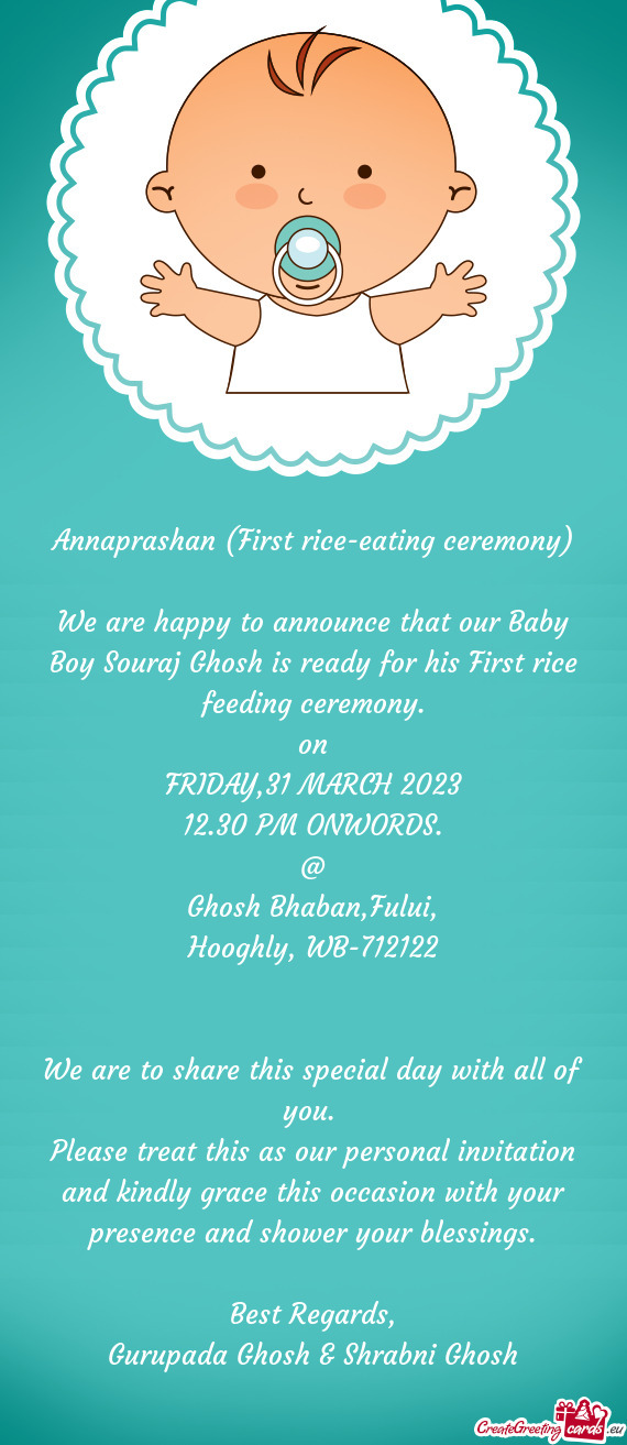 Annaprashan (First rice-eating ceremony)