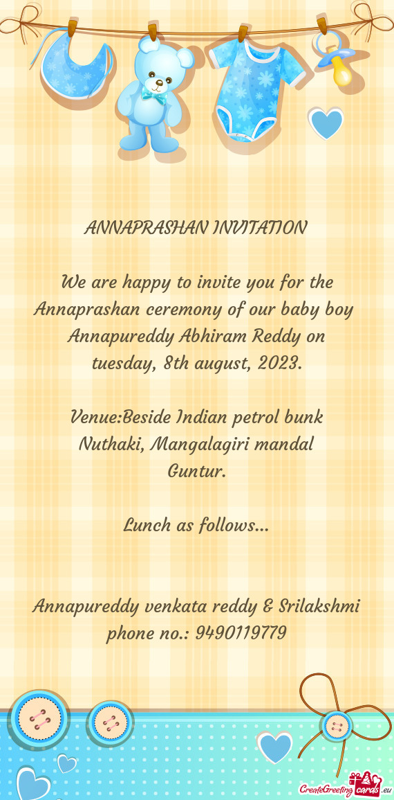 Annapureddy Abhiram Reddy on