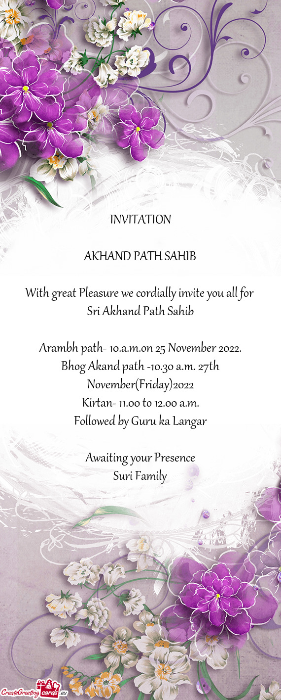 Arambh path- 10.a.m.on 25 November 2022