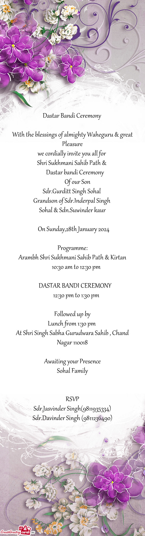 Arambh Shri Sukhmani Sahib Path & Kirtan