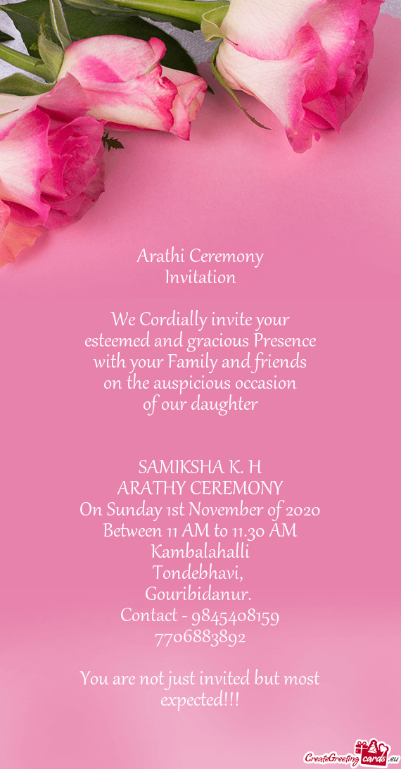 Arathi Ceremony