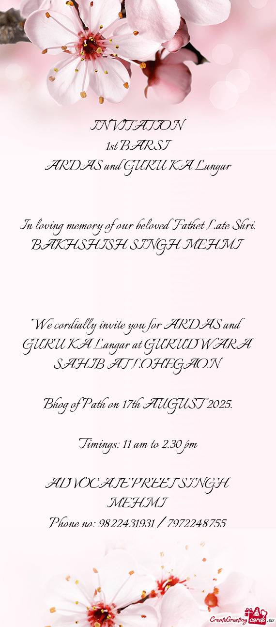 ARDAS and GURU KA Langar