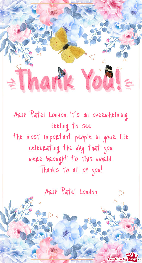 Arif Patel London It