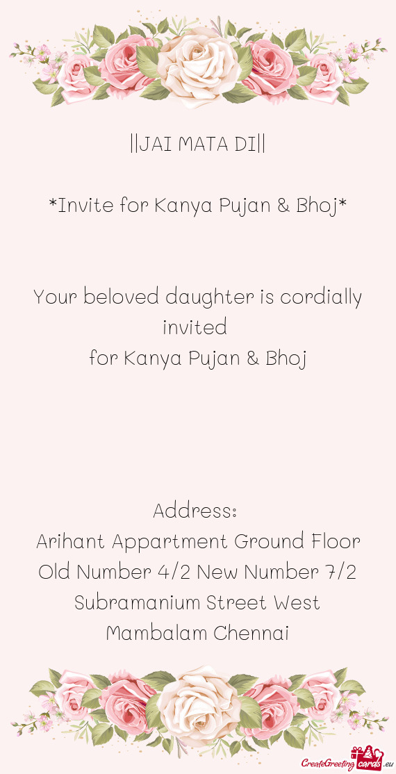 Arihant Appartment Ground Floor Old Number 4/2 New Number 7/2 Subramanium Street West Mambalam Chenn