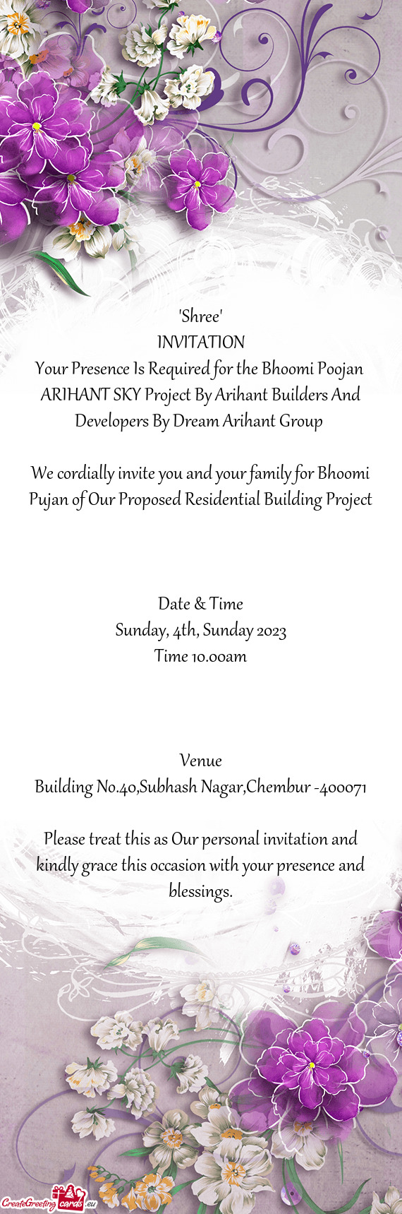 ARIHANT SKY Project By Arihant Builders And Developers By Dream Arihant Group