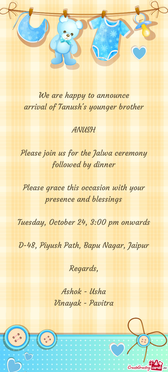 Arrival of Tanush