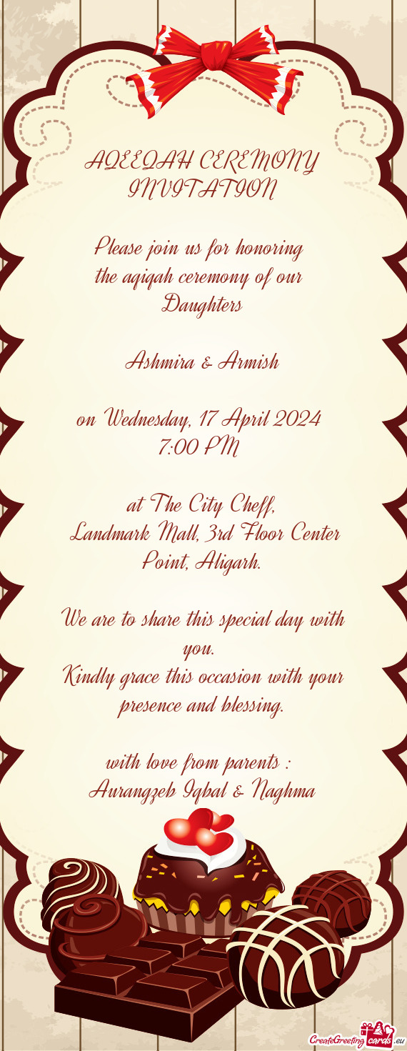 Ashmira & Armish on Wednesday