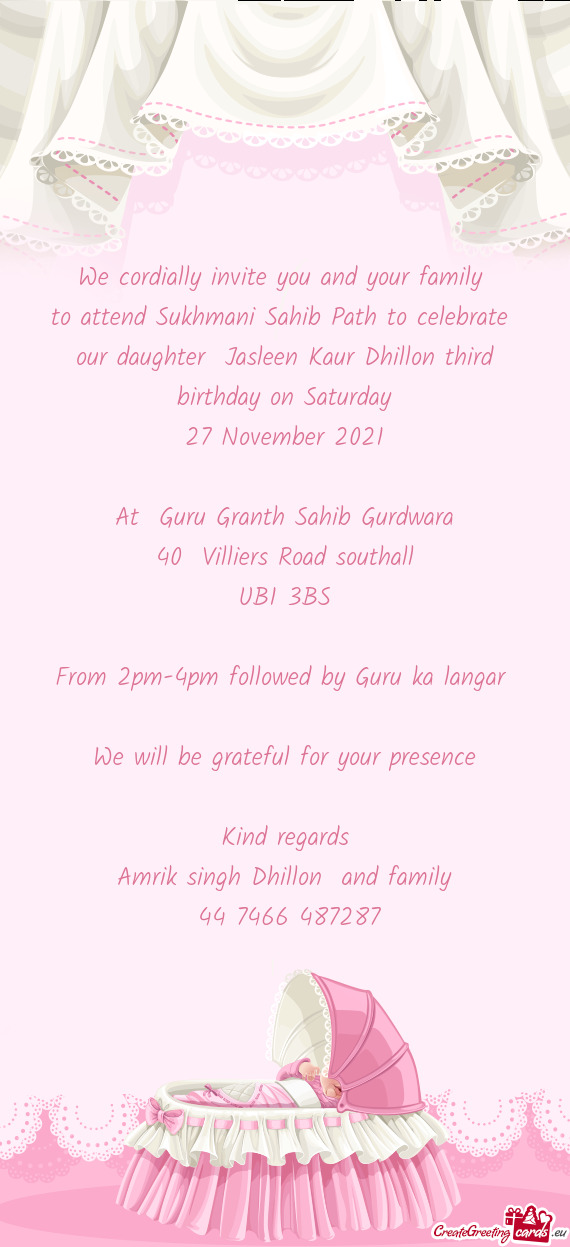 At Guru Granth Sahib Gurdwara