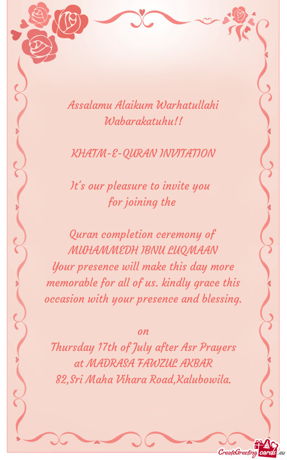 At MADRASA FAWZUL AKBAR