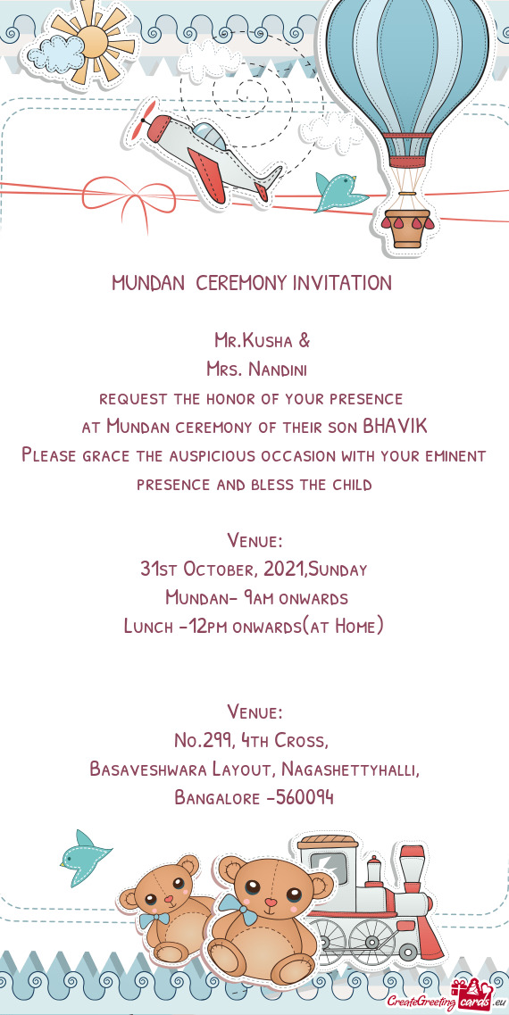 At Mundan ceremony of their son BHAVIK