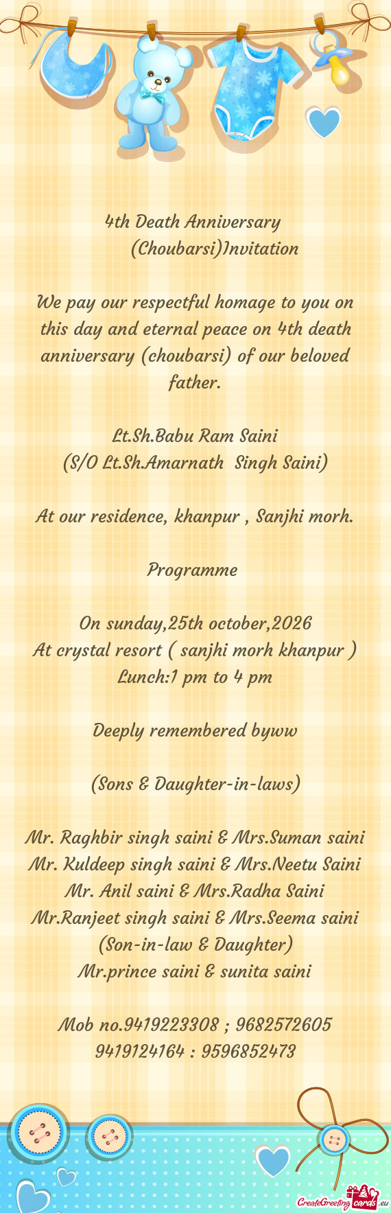 At our residence, khanpur , Sanjhi morh