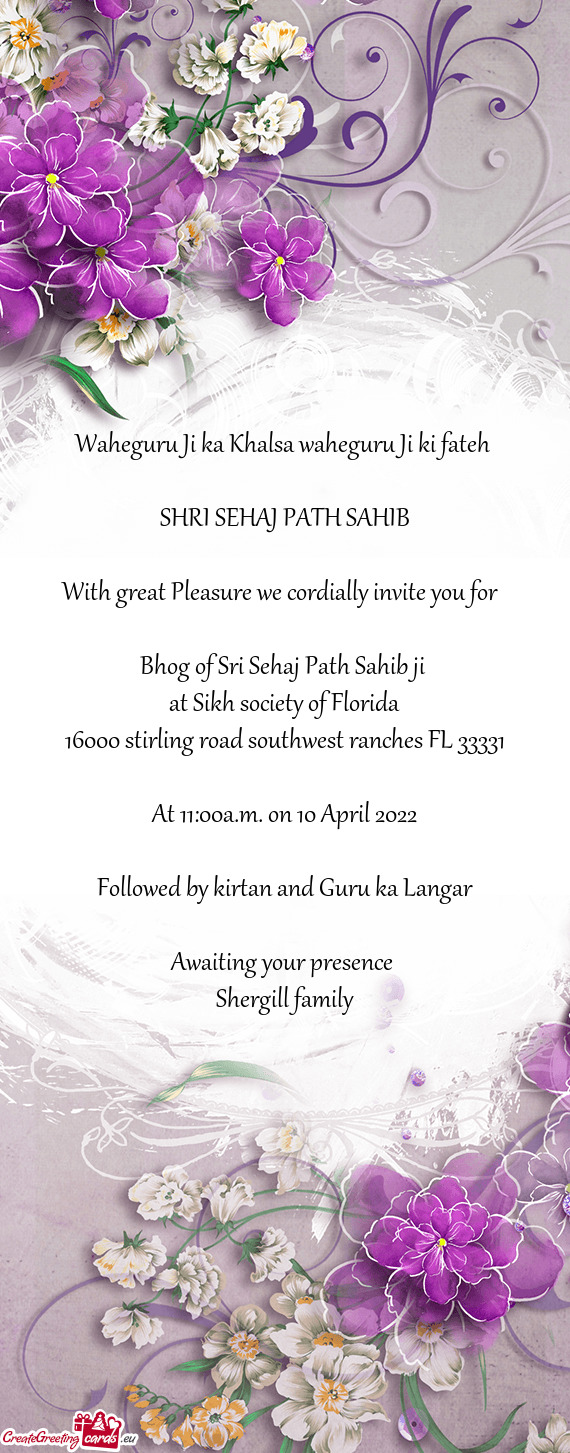 At Sikh society of Florida