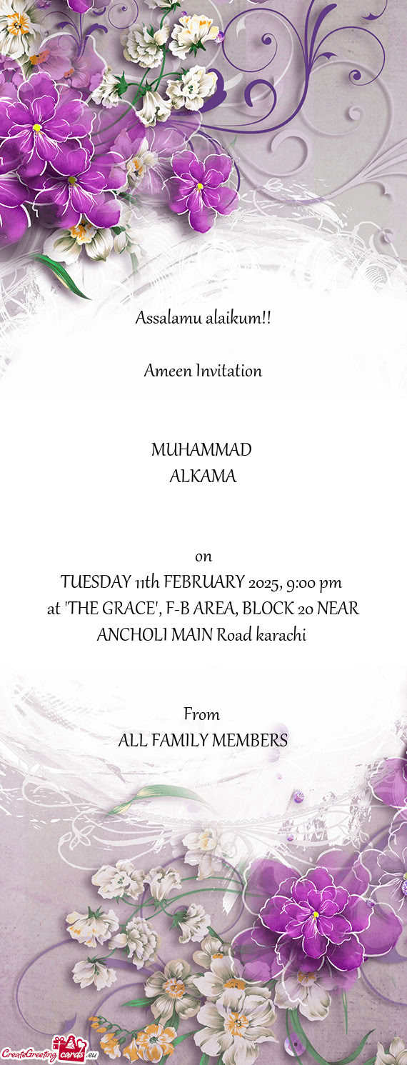 At "THE GRACE", F-B AREA, BLOCK 20 NEAR ANCHOLI MAIN Road karachi