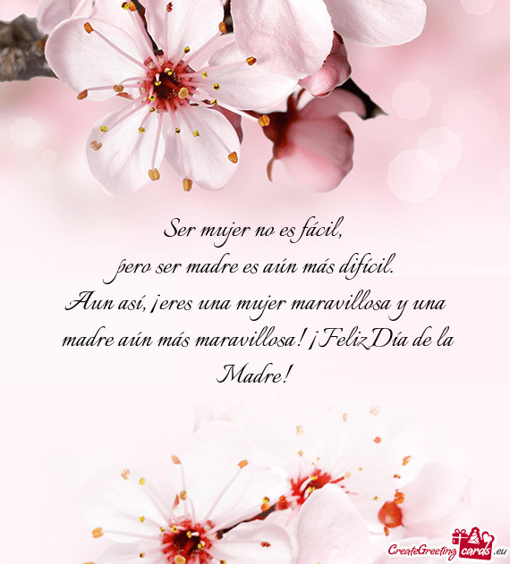 Aun así, ¡eres una mujer maravillosa y una