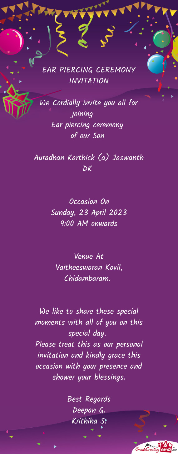 Auradhan Karthick (a) Jaswanth DK