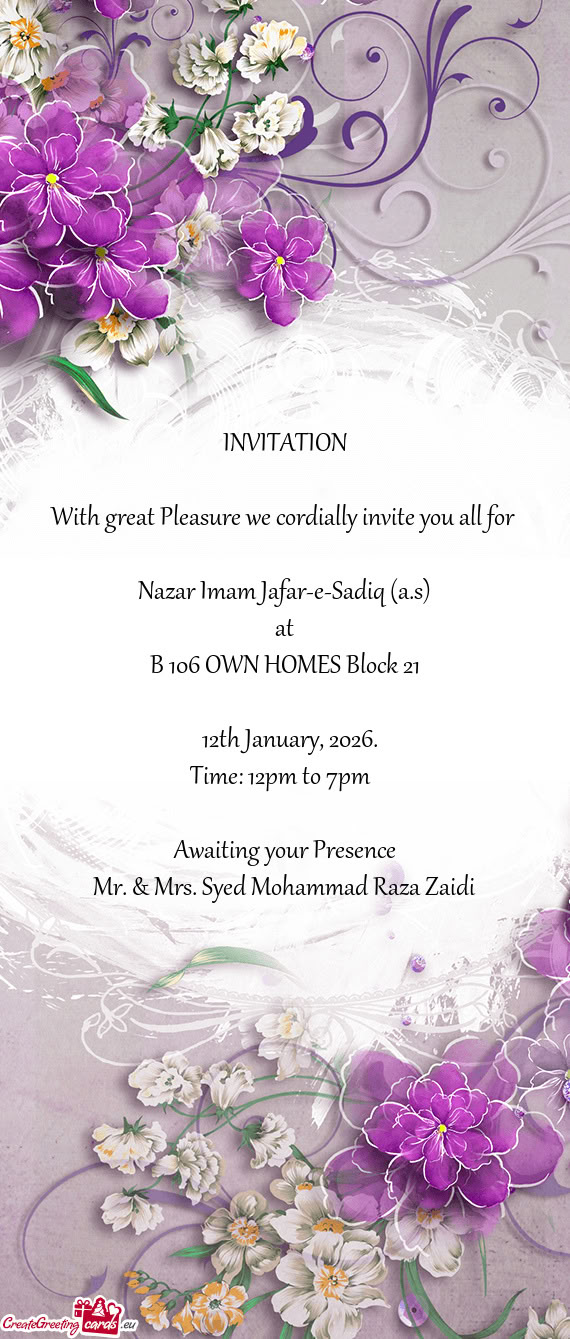 B 106 OWN HOMES Block 21