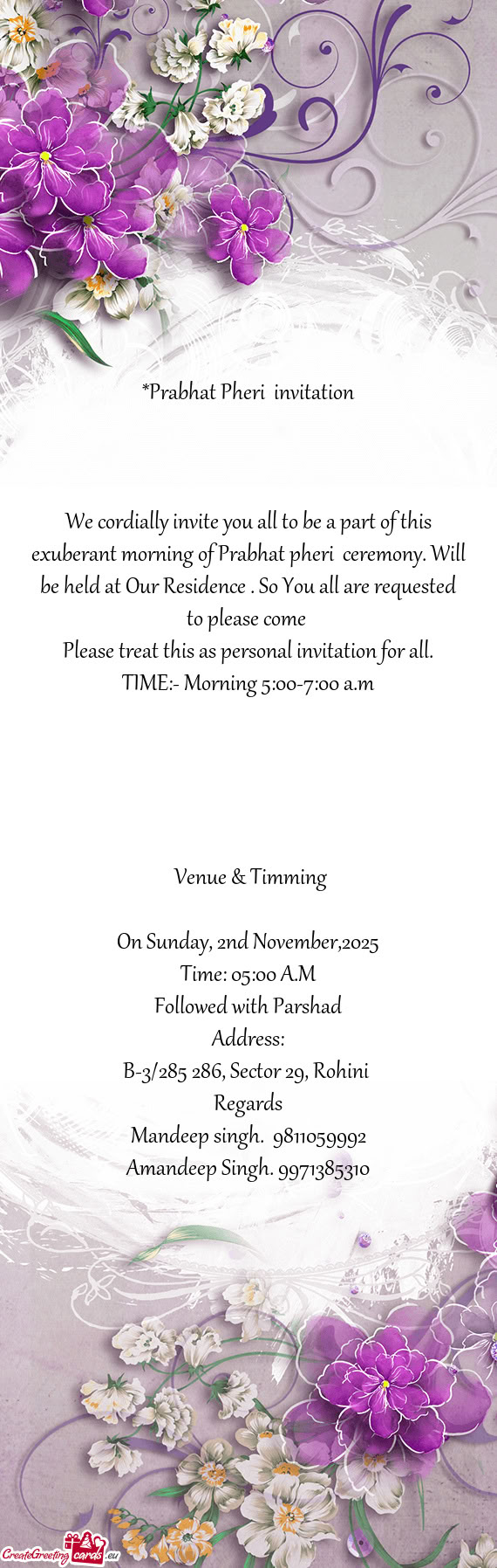 B-3/285+286, Sector 29, Rohini