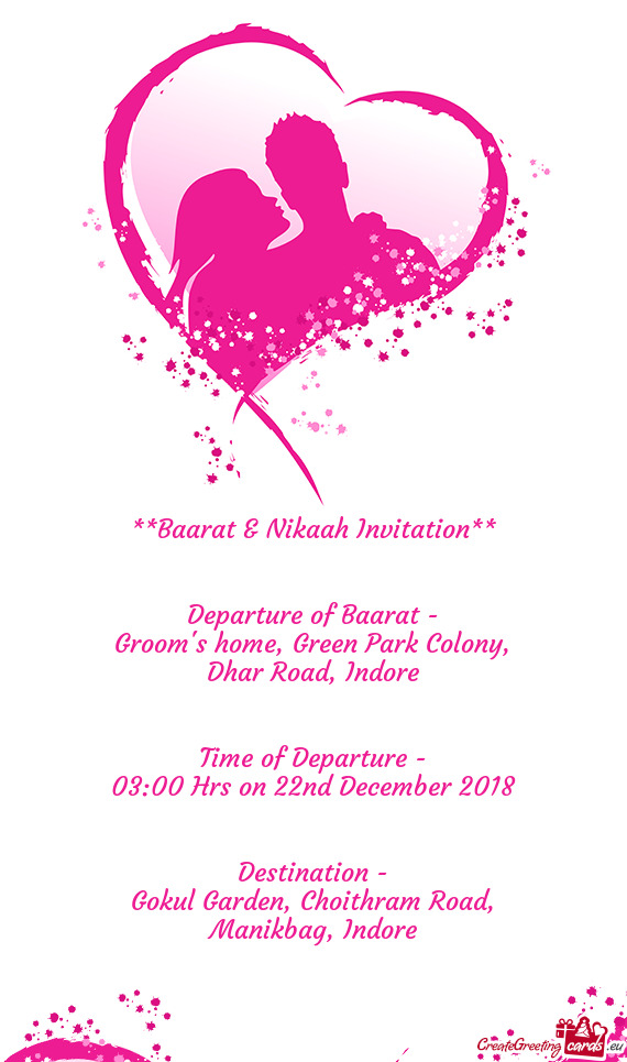 Baarat & Nikaah Invitation