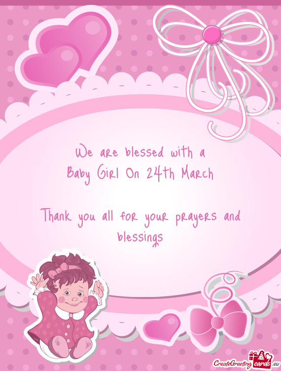 Baby Girl On 24th March