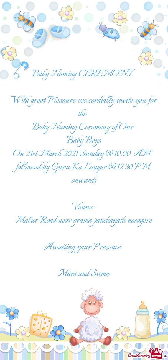 Baby Naming Ceremony of Our