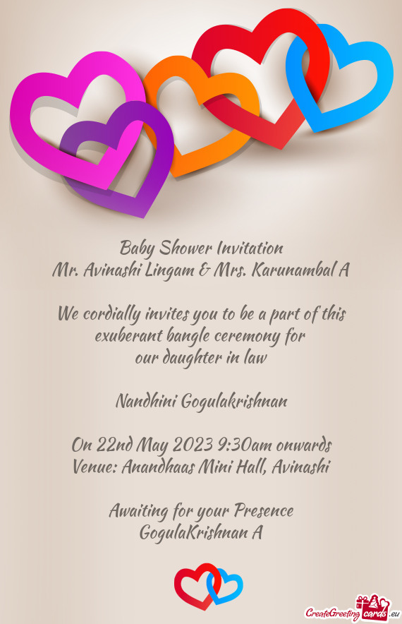 Baby Shower Invitation Mr