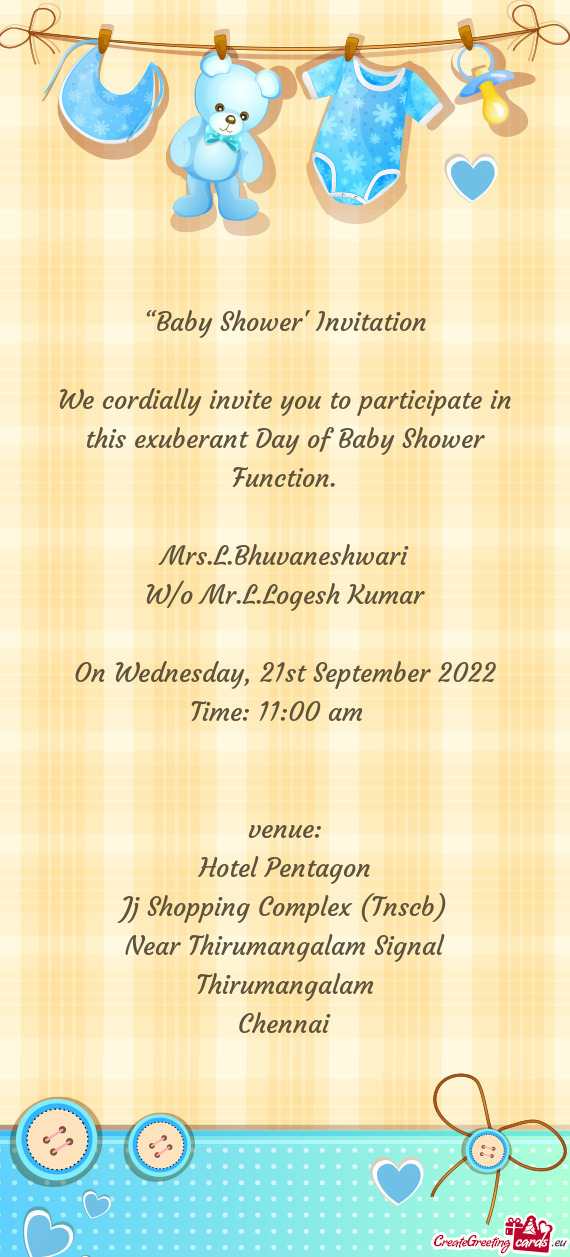 “Baby Shower” Invitation
