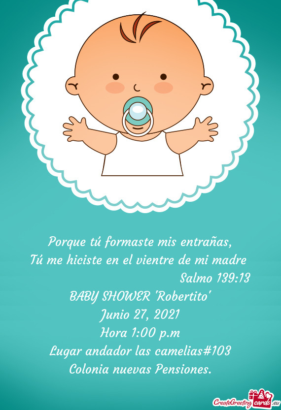BABY SHOWER "Robertito"