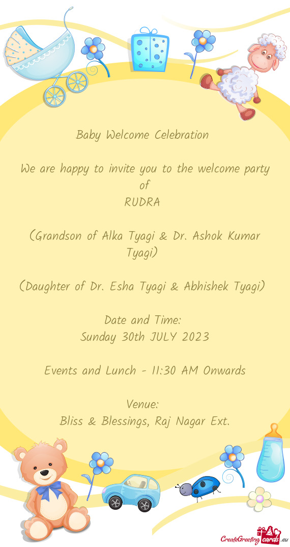 Baby Welcome Celebration