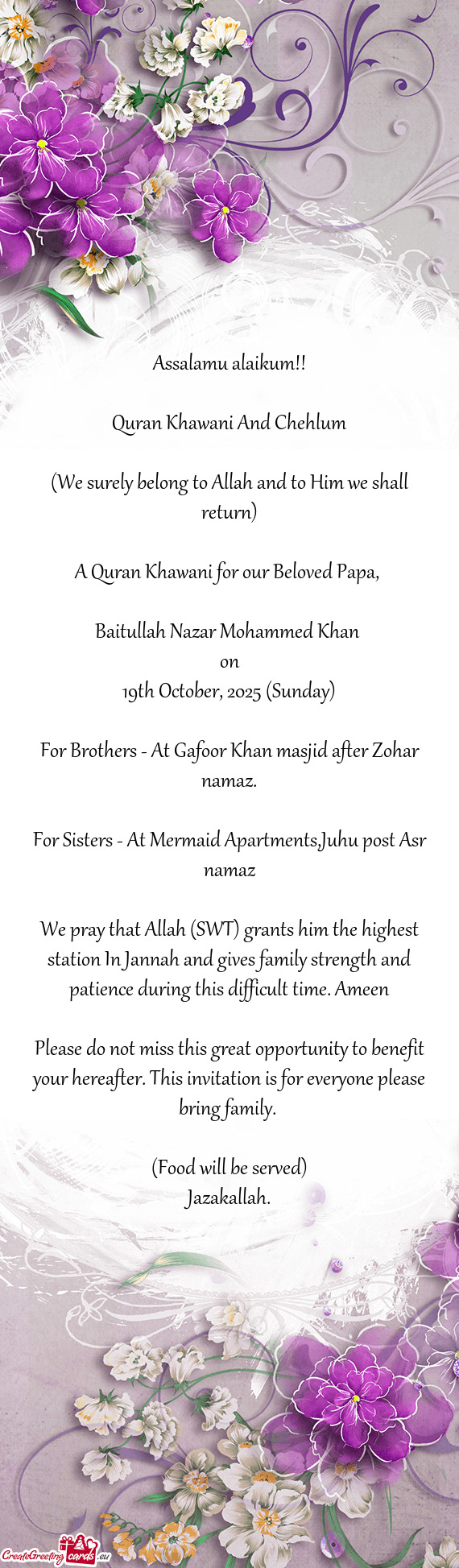 Baitullah Nazar Mohammed Khan