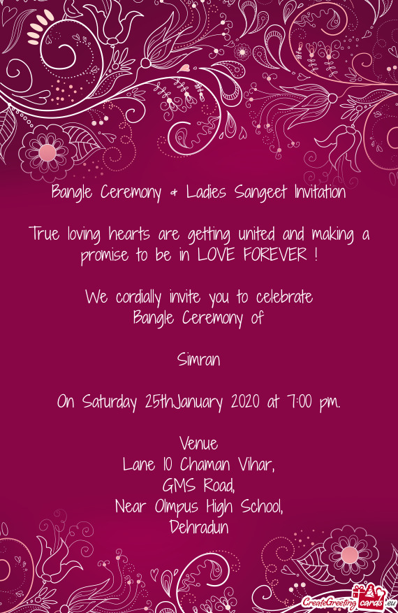Bangle Ceremony of