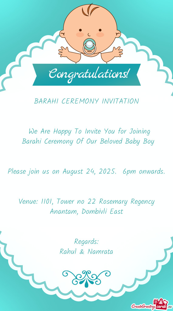 Barahi Ceremony Of Our Beloved Baby Boy