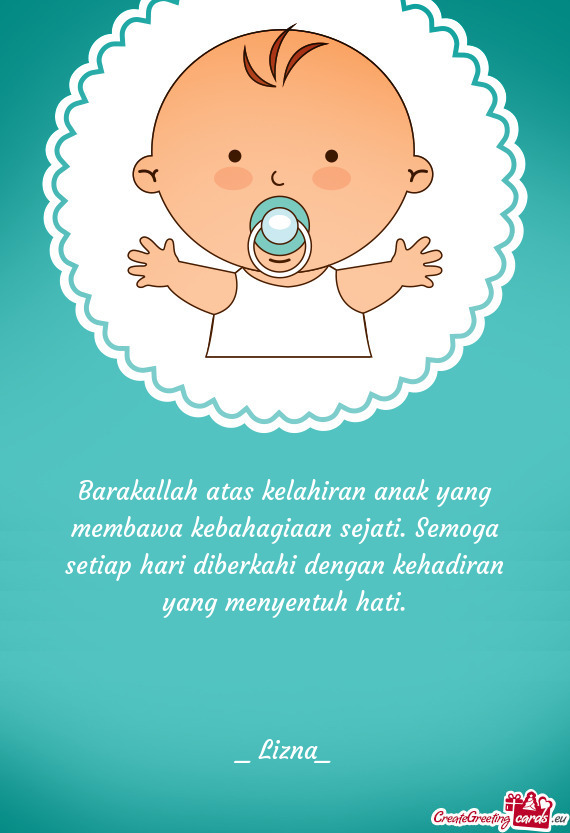 Barakallah atas kelahiran anak yang membawa kebahagiaan sejati