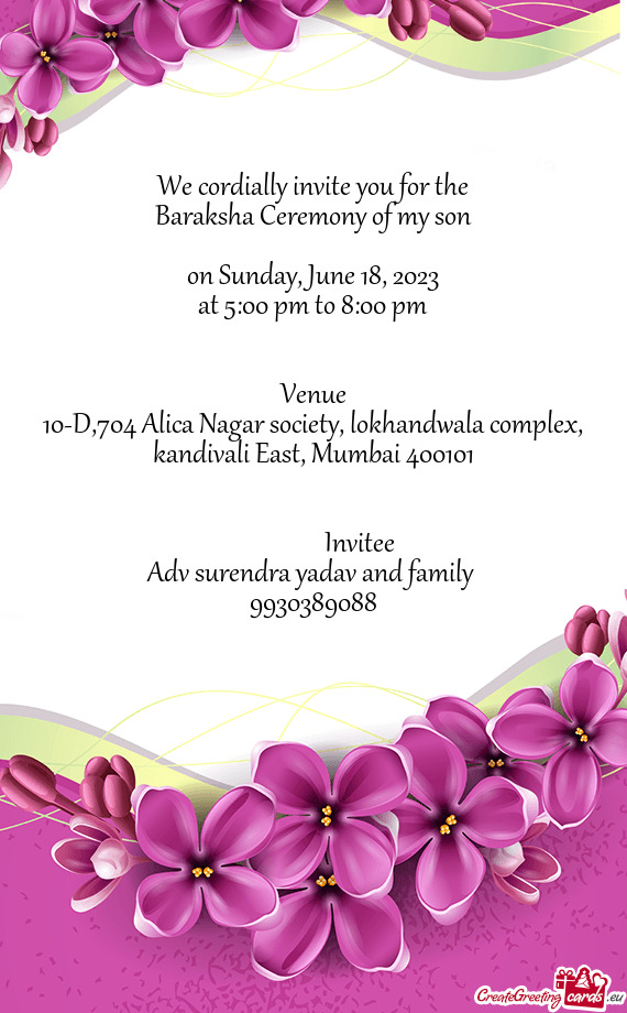 Baraksha Ceremony of my son