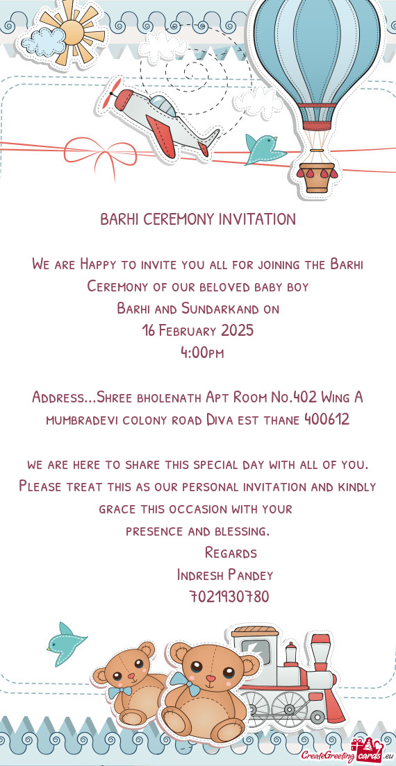 Barhi and Sundarkand on