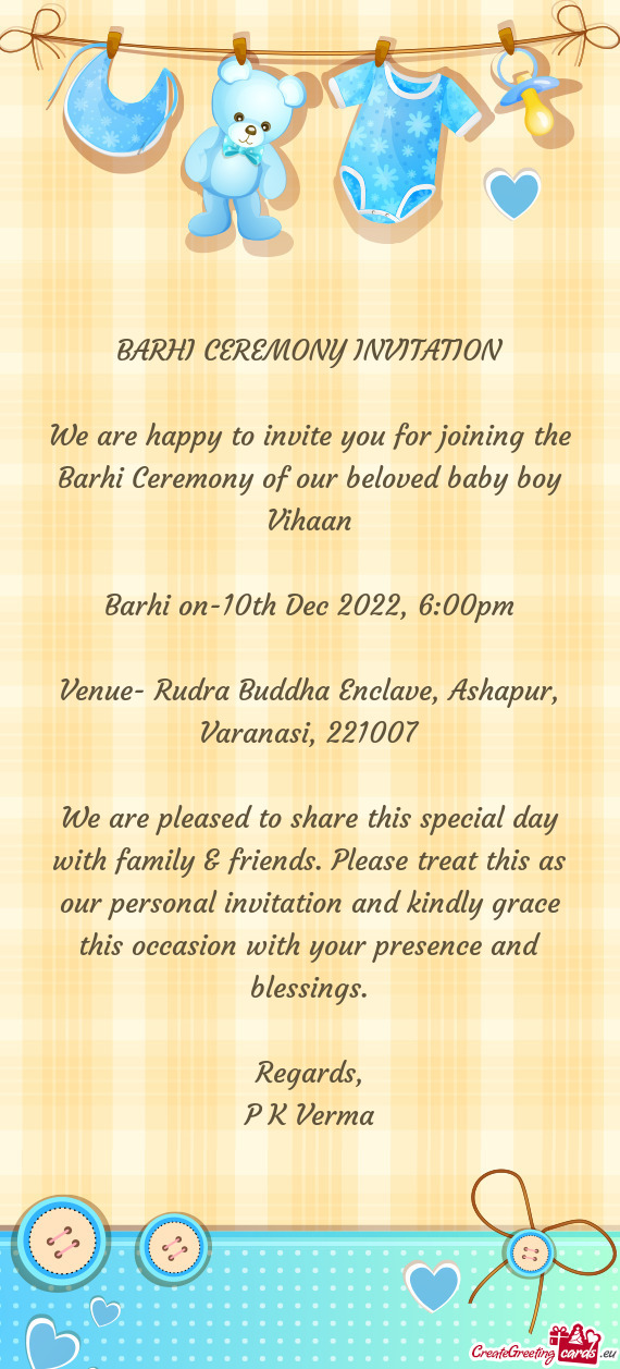 Barhi on-10th Dec 2022, 6:00pm