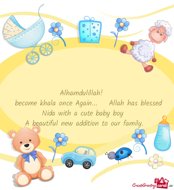 Become khala once Again...🥰 Allah has blessed Nida with a cute baby boy 💙