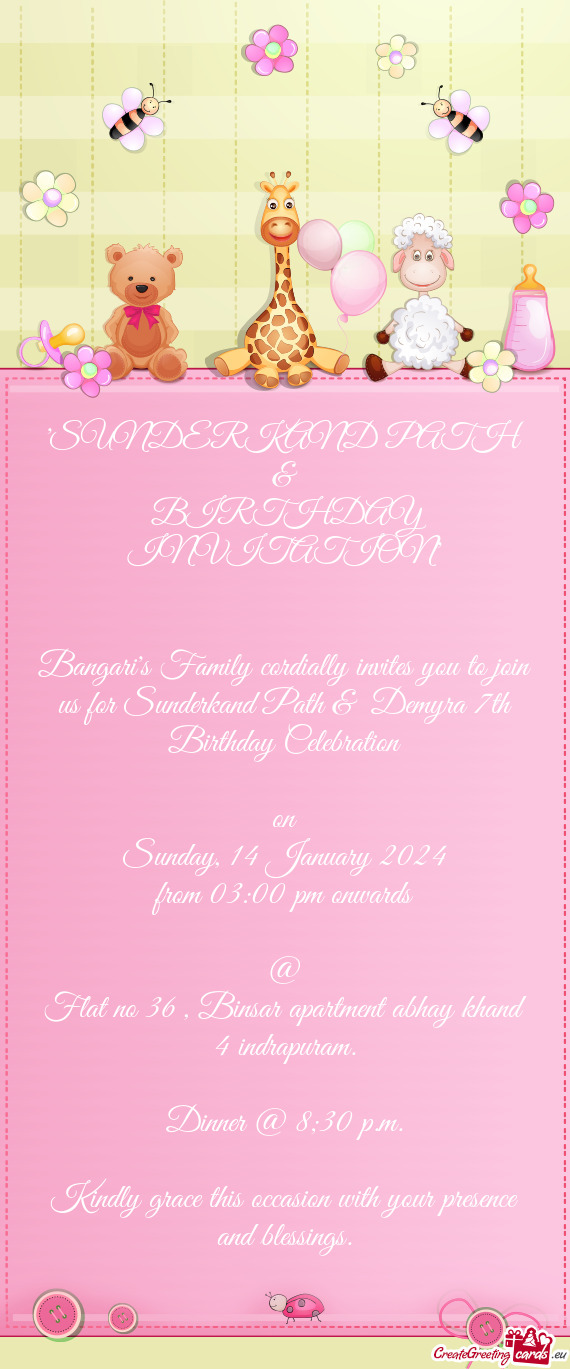 BIRTHDAY INVITATION"