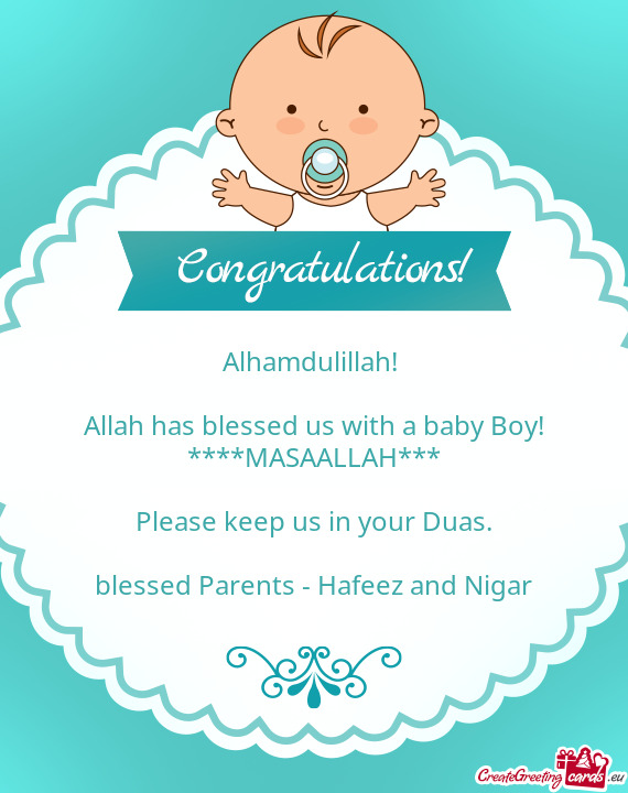 Blessed Parents - Hafeez and Nigar