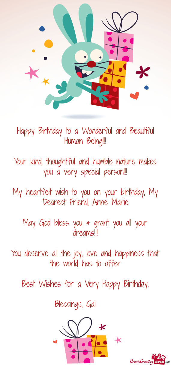 Blessings, Gail 🙏🏾❤️