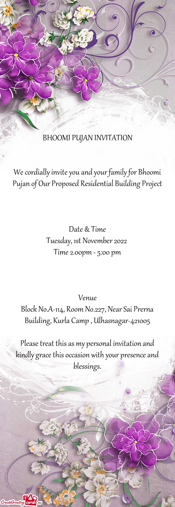 Block No.A-114, Room No.227, Near Sai Prerna Building, Kurla Camp , Ulhasnagar-421005