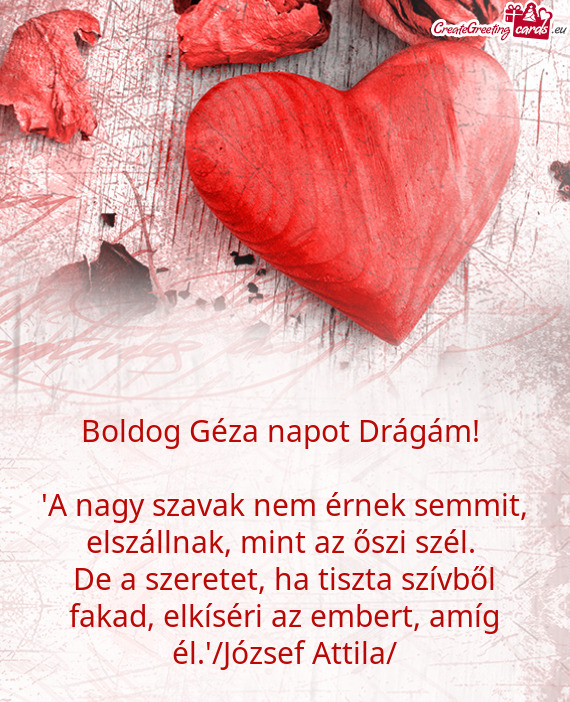 Boldog Géza napot Drágám