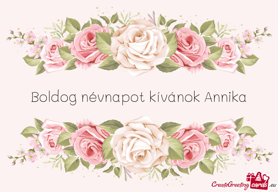 Boldog névnapot kívánok Annika