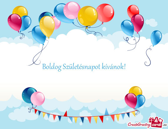 Boldog Születésnapot kívánok!