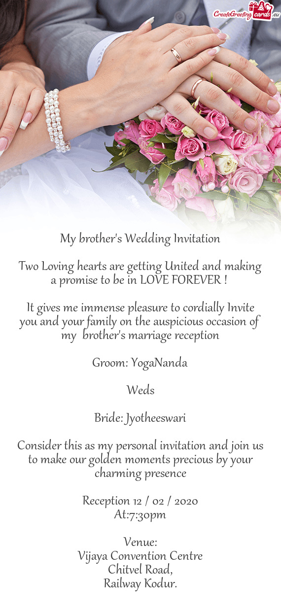 Bride: Jyotheeswari