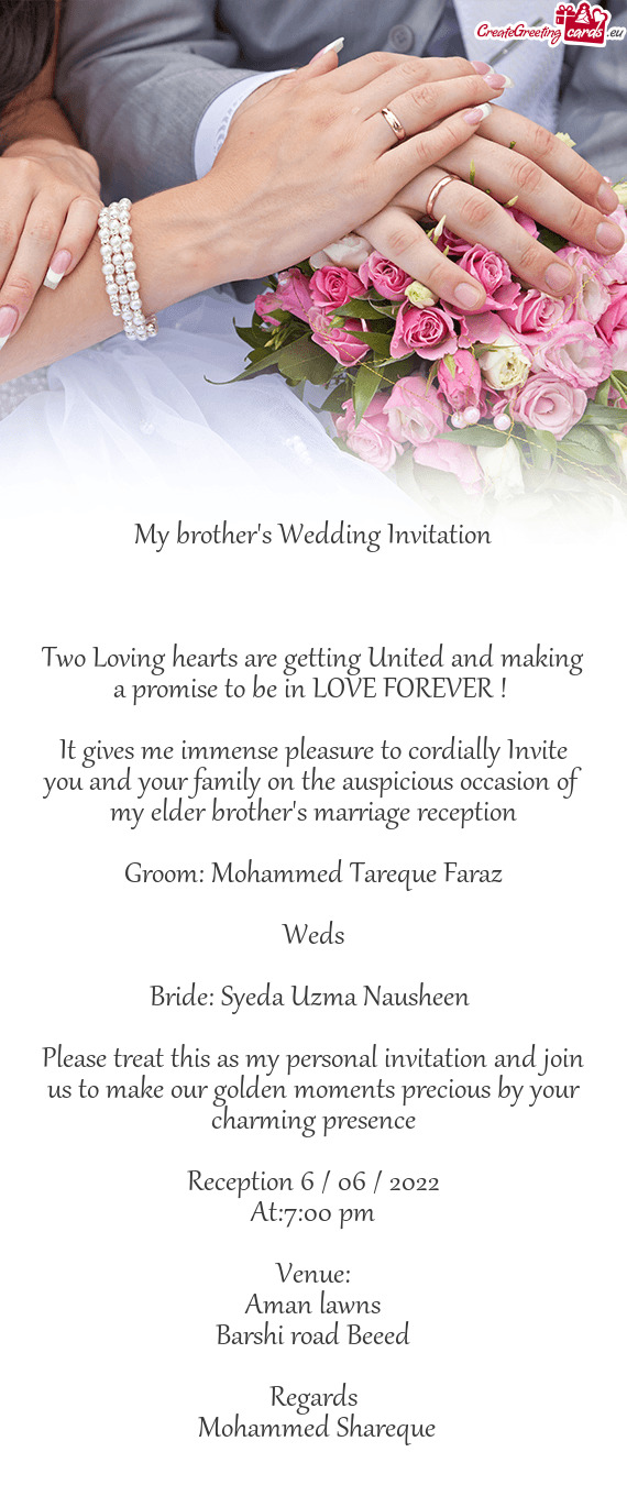 Bride: Syeda Uzma Nausheen