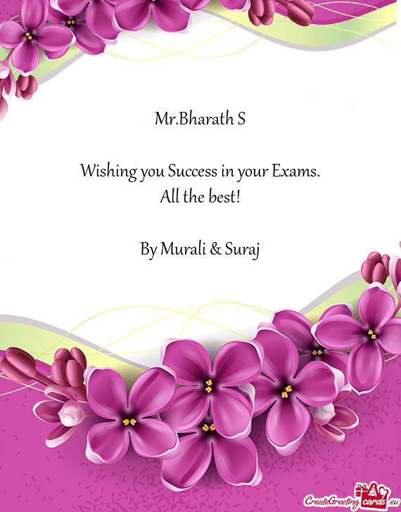 By Murali & Suraj