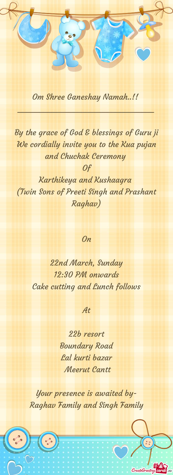 By the grace of God & blessings of Guru ji