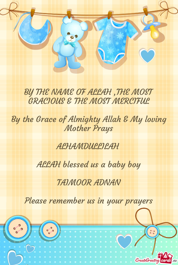 BY THE NAME OF ALLAH ,THE MOST GRACIOUS & THE MOST MERCIFUL