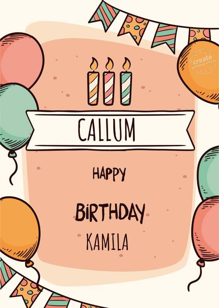 CALLUM KAMILA