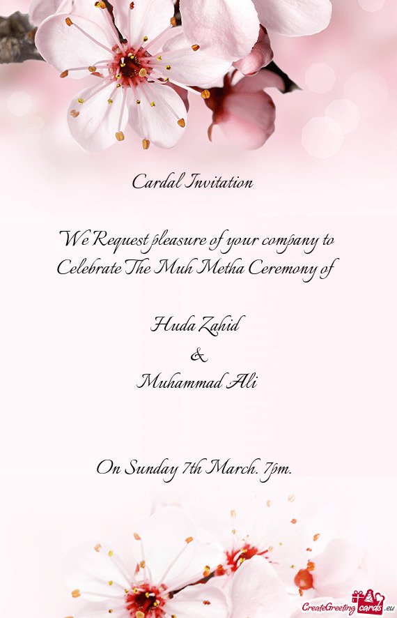 Cardal Invitation ❤️